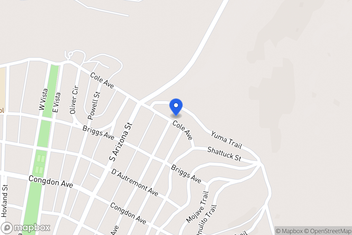 Map of 611  Cole Ave, Bisbee