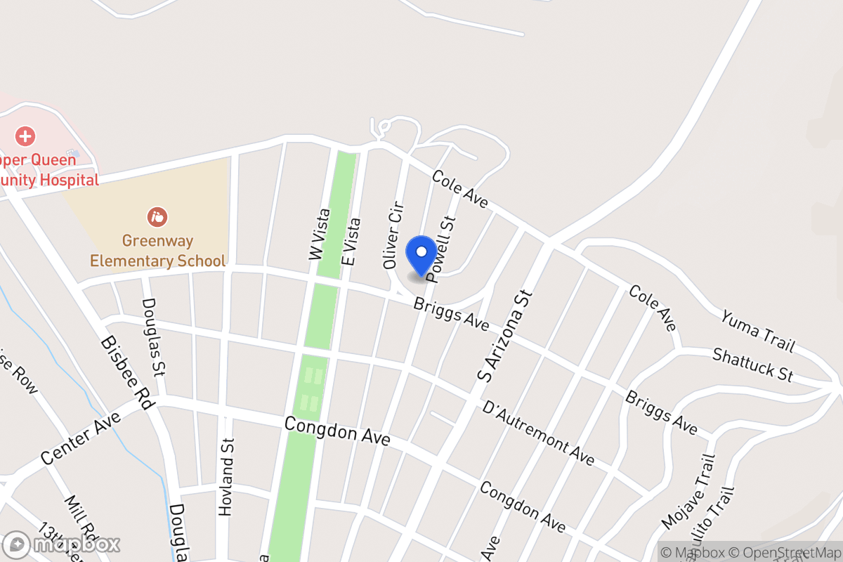 Map of 600  Oliver  Cir, Bisbee