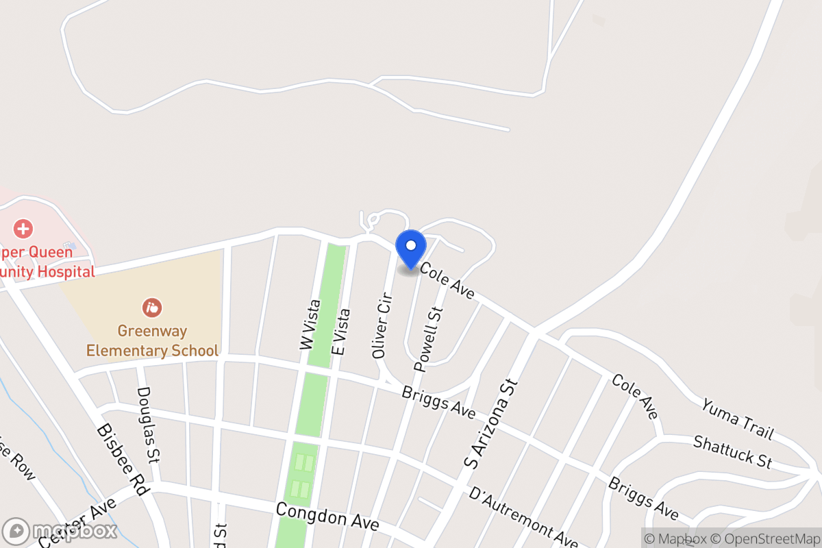 Map of 300  Cole Ave, Bisbee