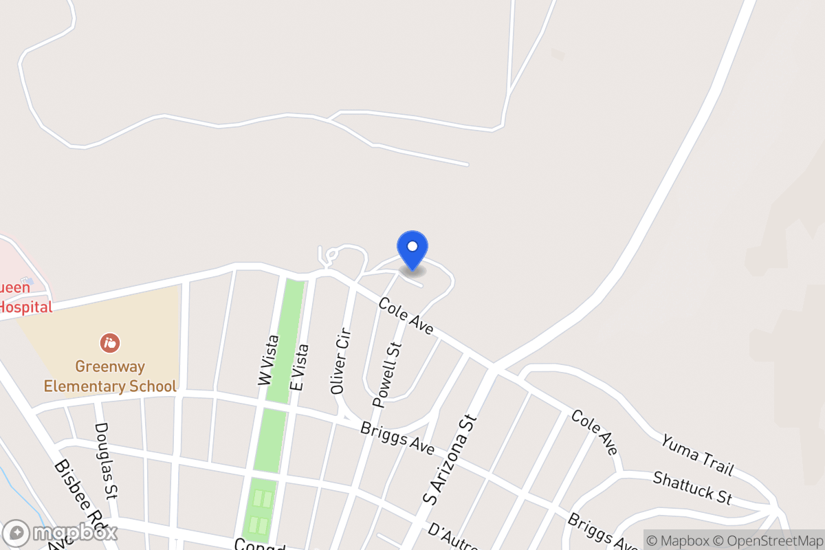 Map of 401  Cole Ave, Bisbee