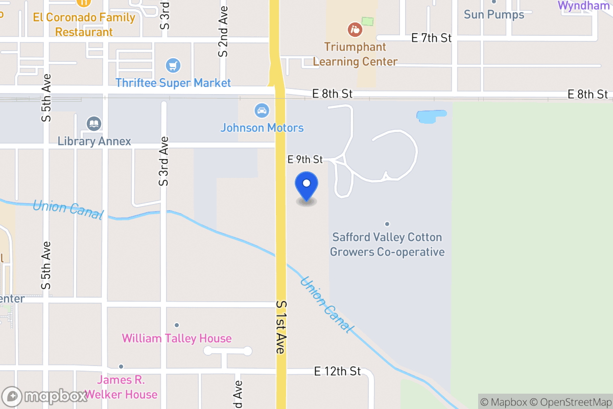 Map of 907 S 1st Ave, Safford
