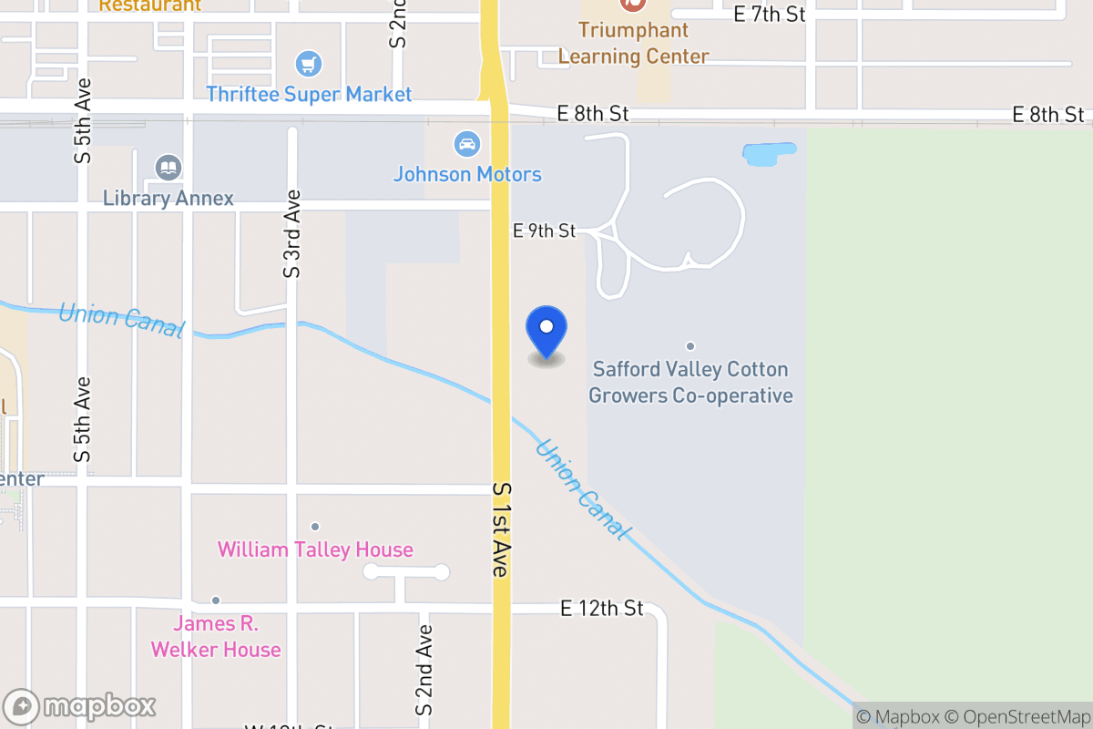 Map of 925 S 1st Ave, Safford