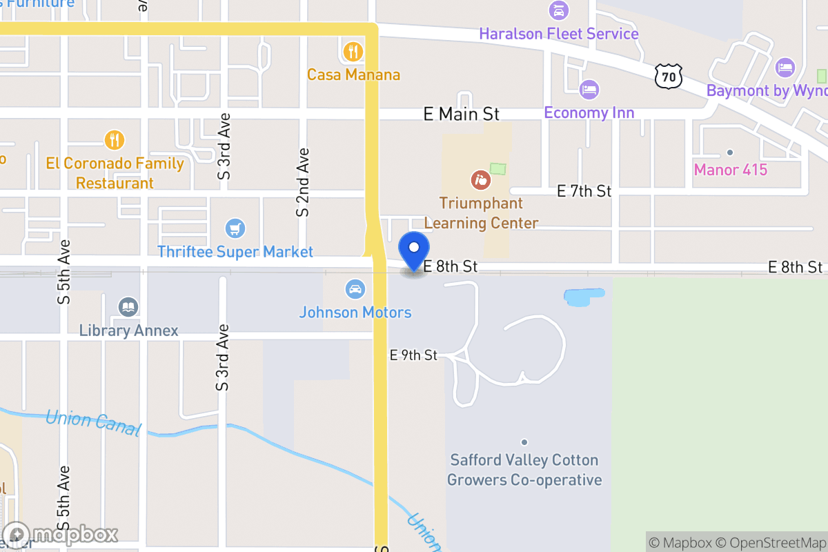 Map of 606 Powell St Bisbee 85603, Safford