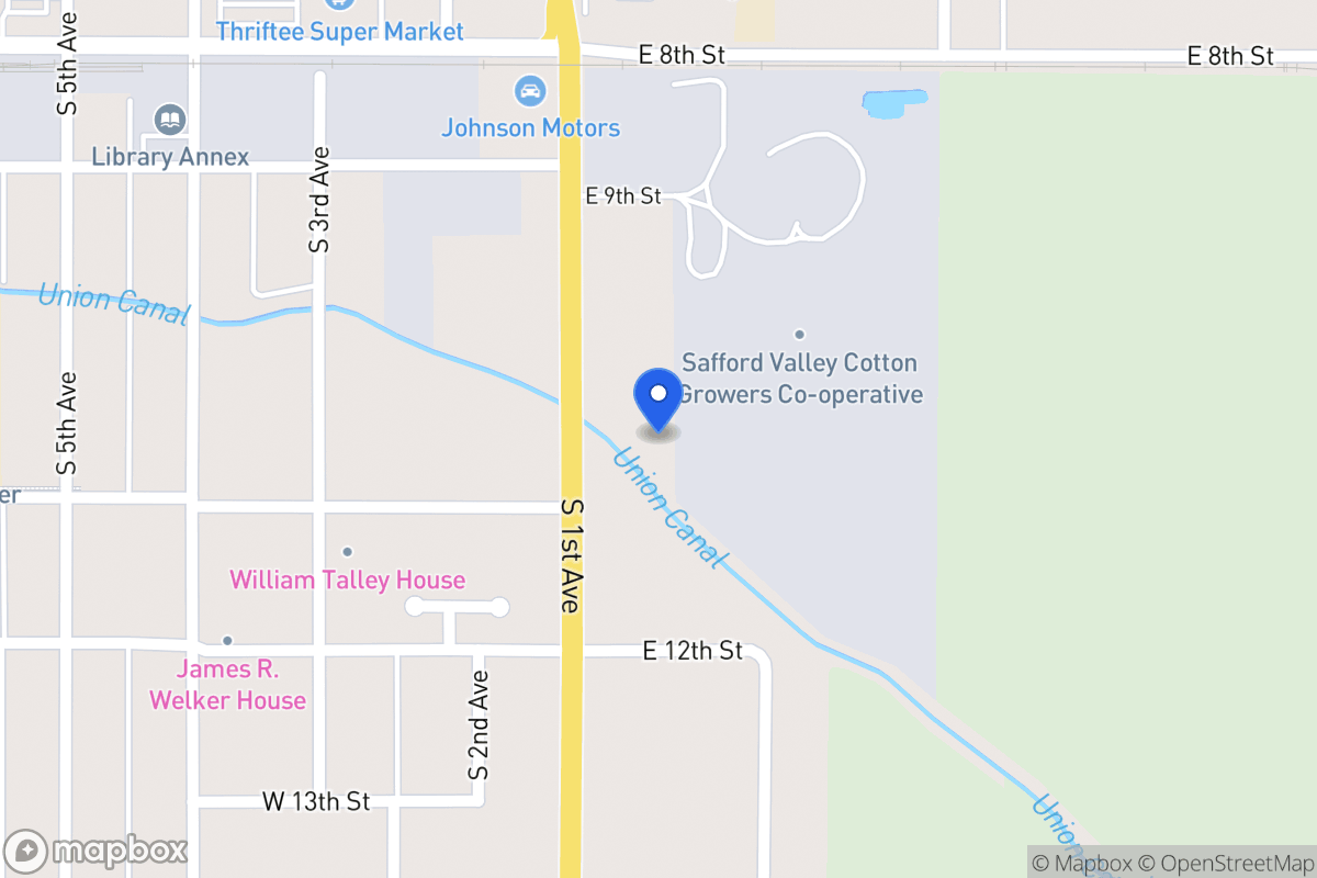 Map of 931 S 1st Ave, Safford