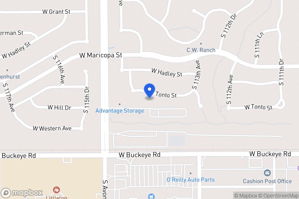 Map of 11413 W Tonto St, Avondale