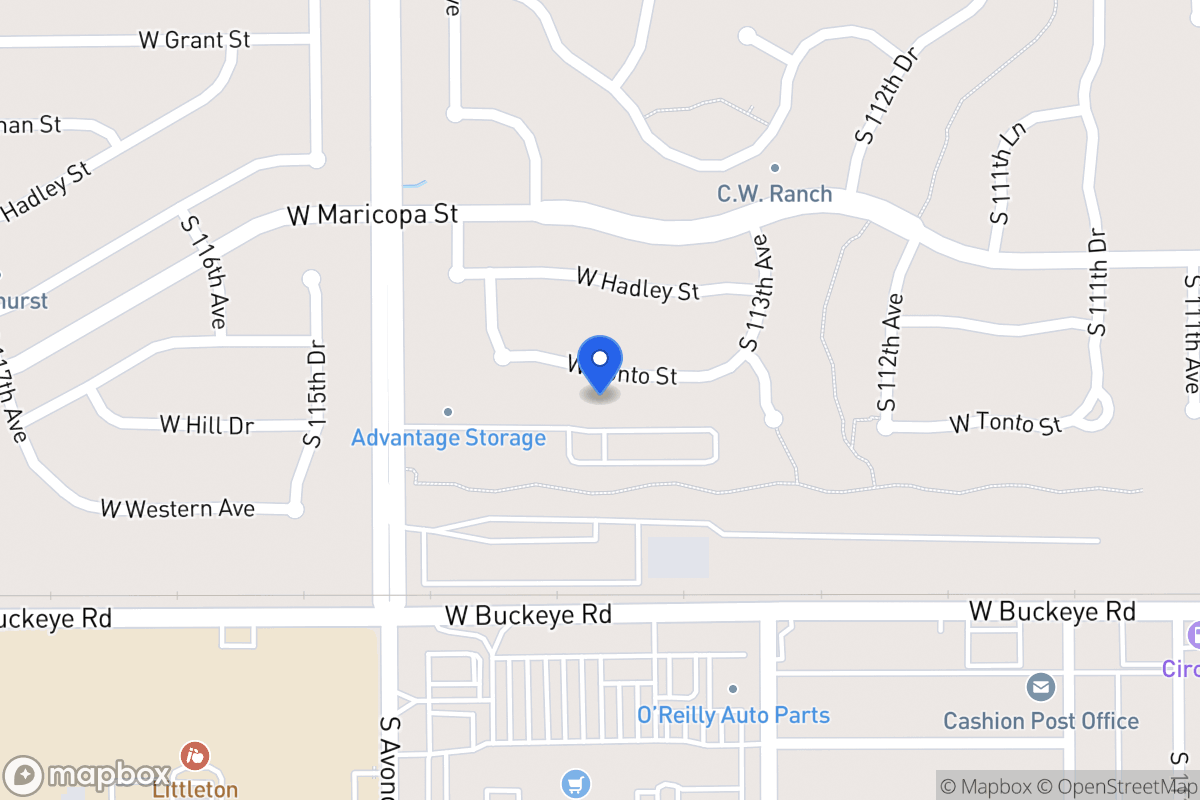 Map of 11405 W Tonto St, Avondale