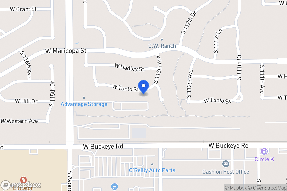 Map of 11305 W Tonto St, Avondale
