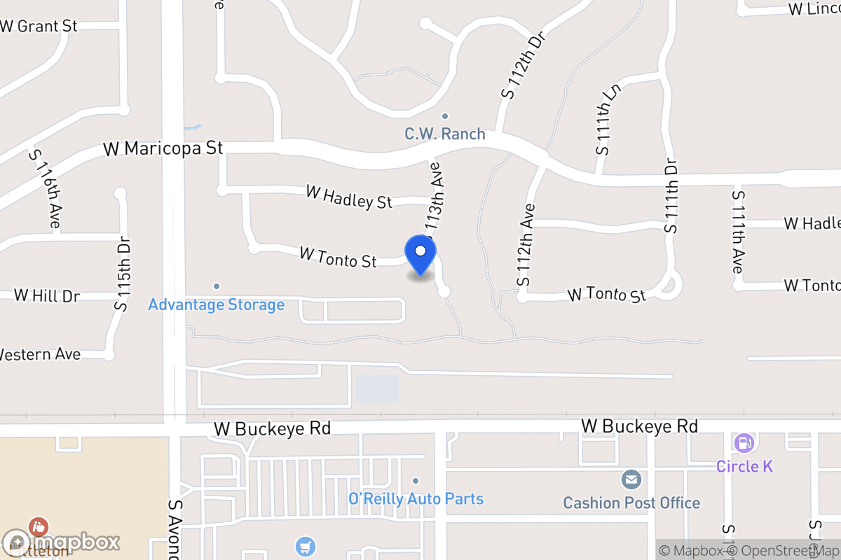 Map of 822 S 113th Ave, Avondale