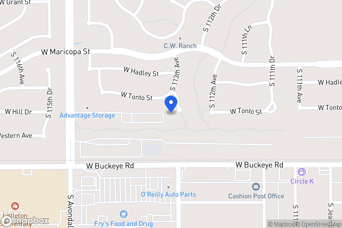 Map of 830 S 113th Ave, Avondale