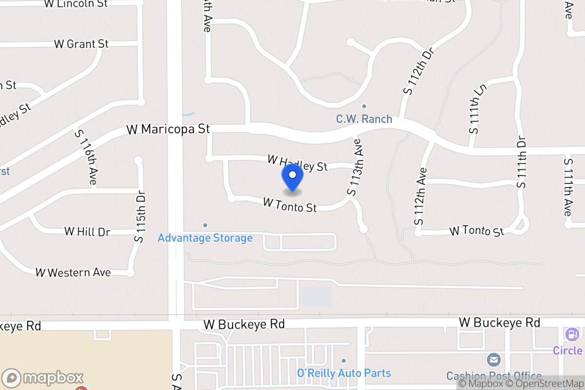 Map of 11322 W Tonto St, Avondale