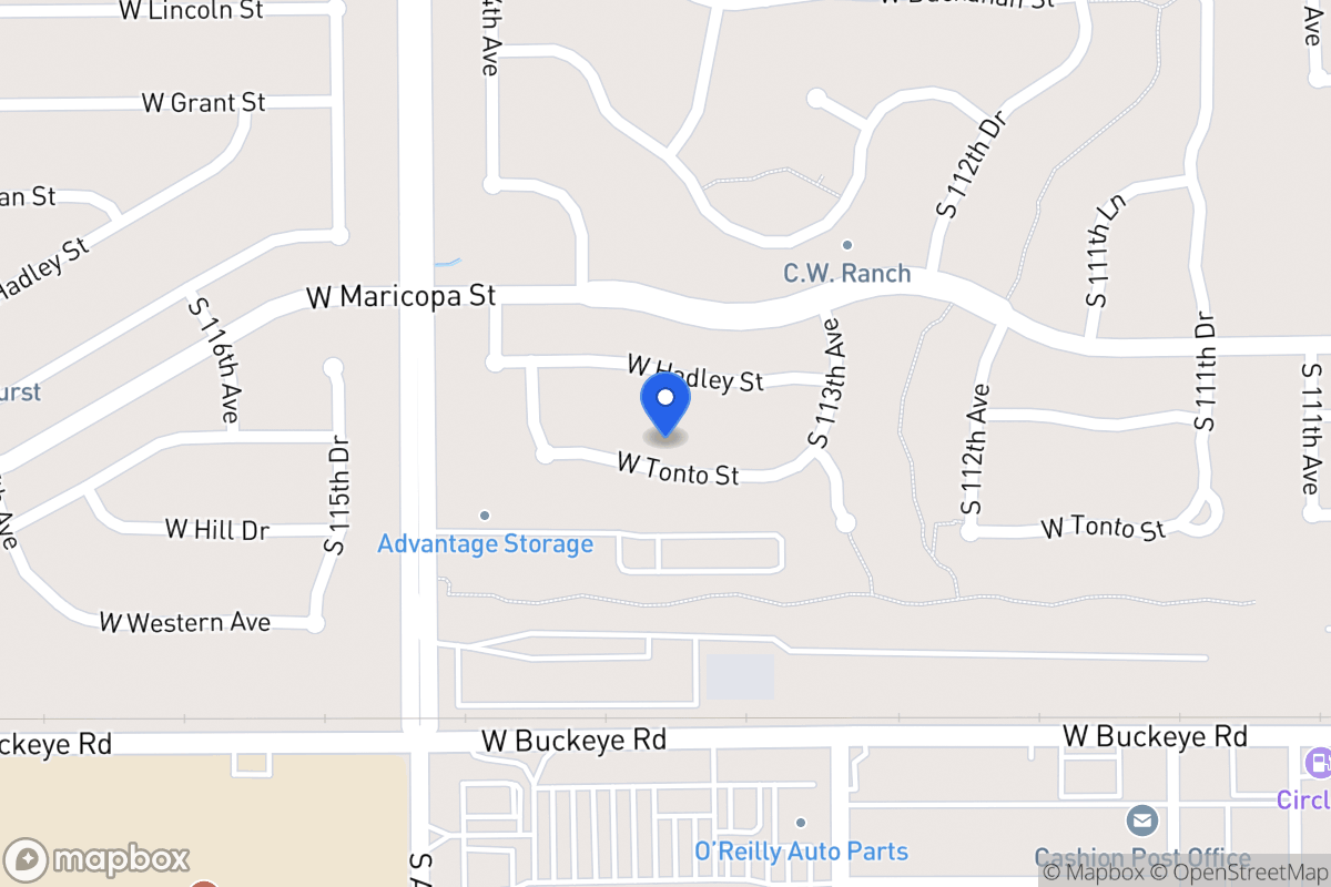Map of 11402 W Tonto St, Avondale
