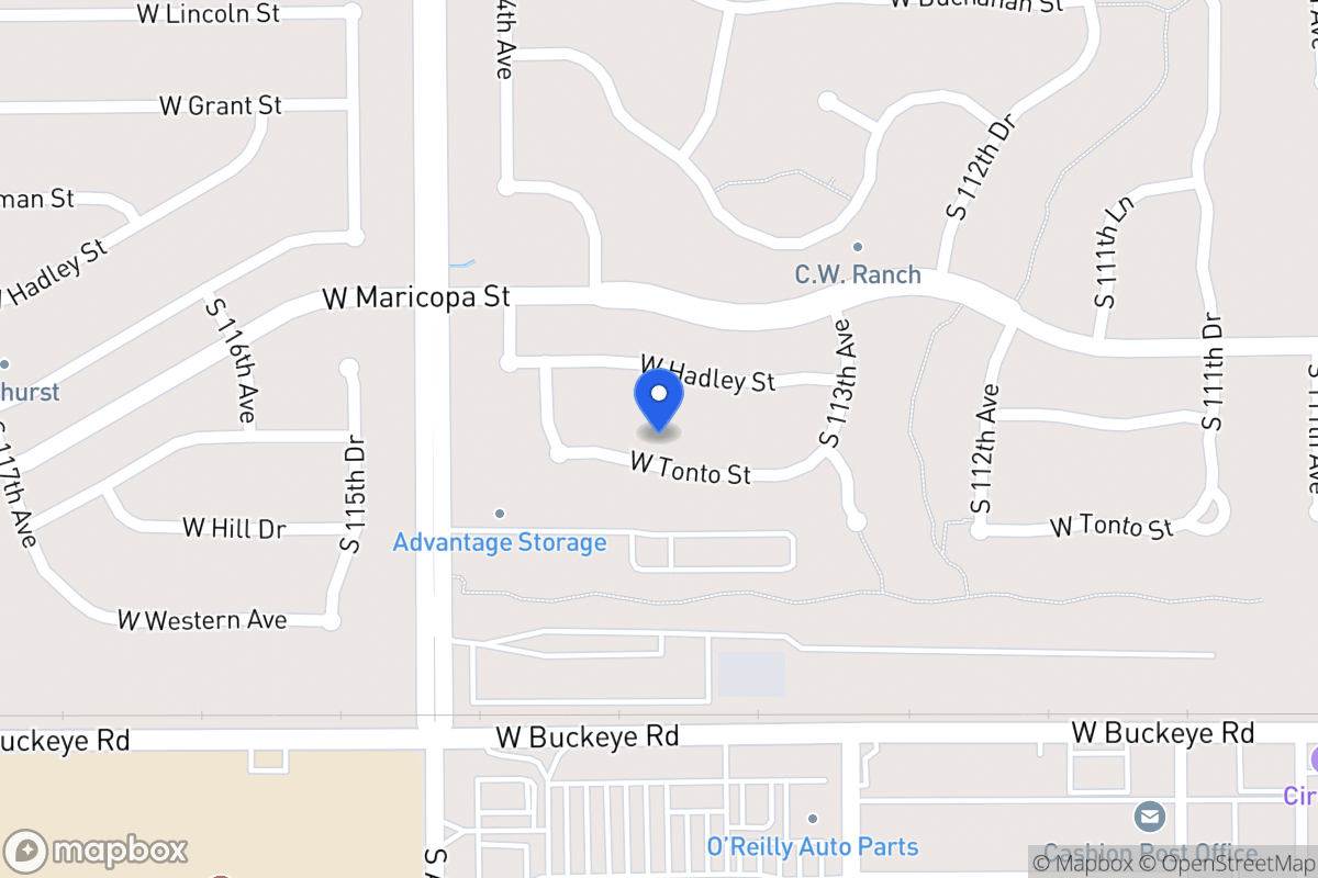 Map of 11406 W Tonto St, Avondale