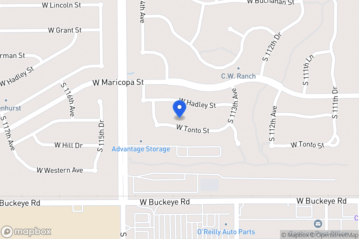 Map of 11410 W Tonto St, Avondale