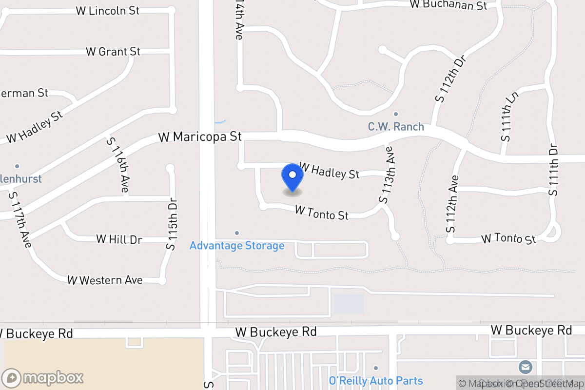 Map of 11414 W Tonto St, Avondale