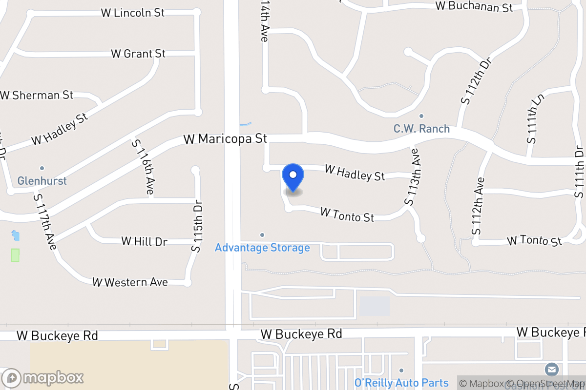 Map of 11426 W Tonto St, Avondale