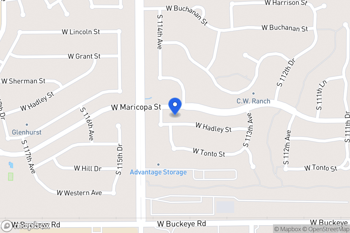 Map of 11430 W Hadley St, Avondale