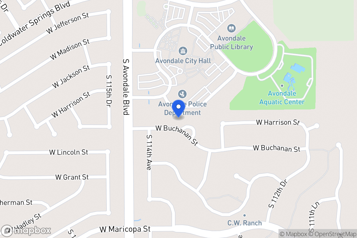 Map of 11374 W Buchanan St, Avondale