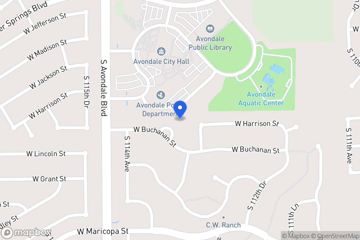 Map of 11358 W Buchanan St, Avondale