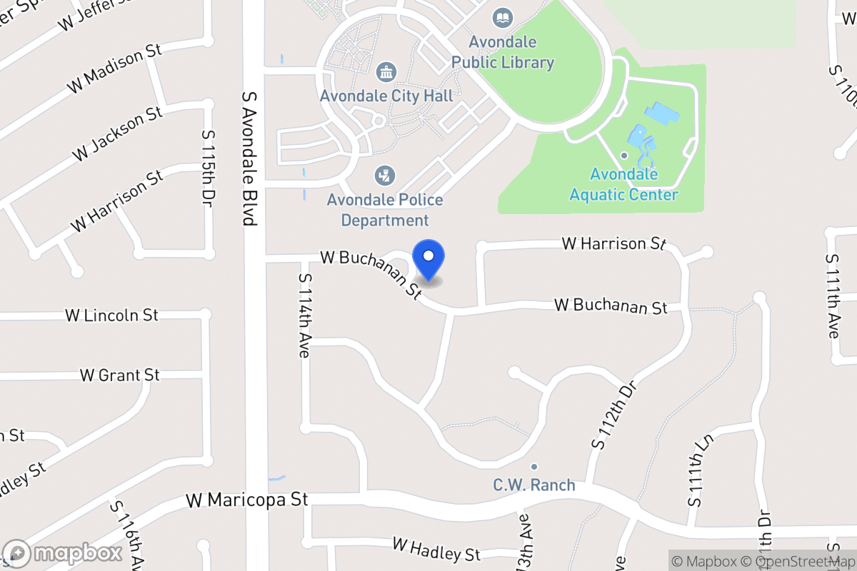 Map of 11346 W Buchanan St, Avondale