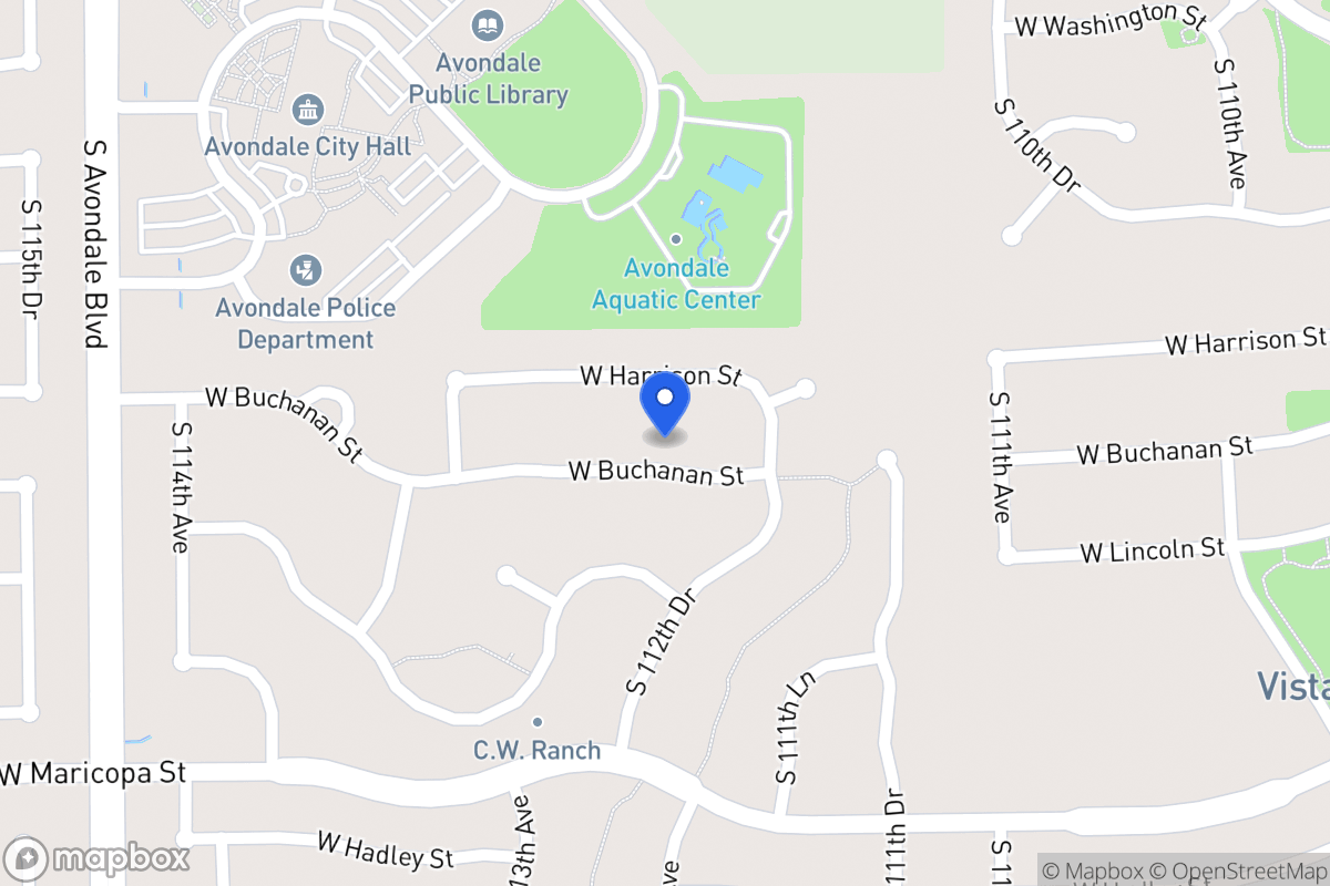 Map of 11272 W Buchanan St, Avondale