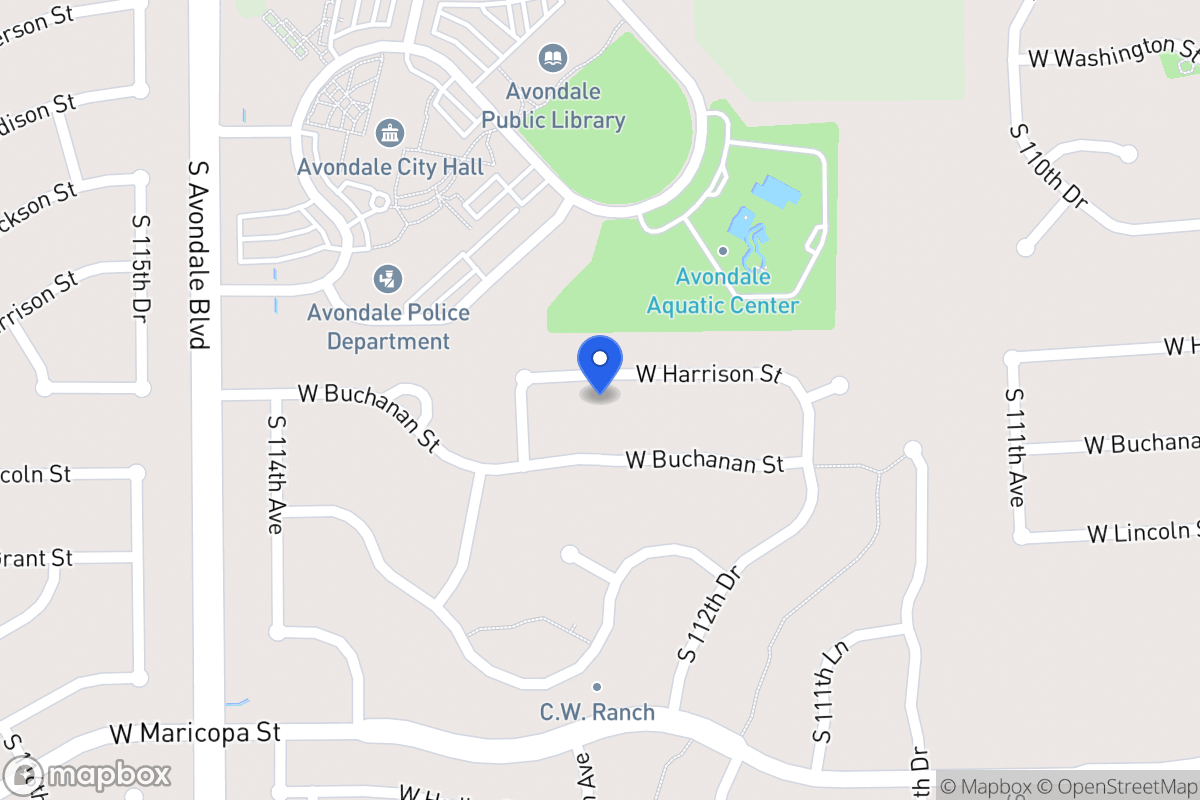 Map of 11313 W Harrison St, Avondale