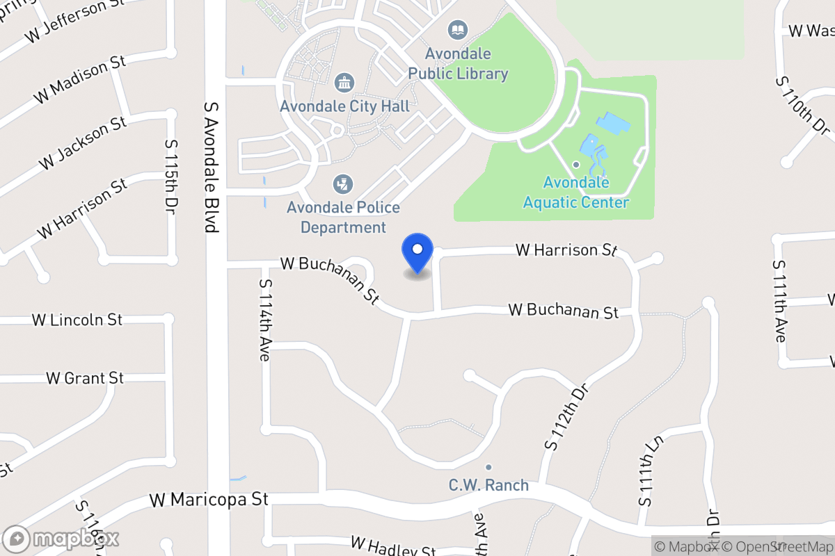 Map of 314 S 113th Dr, Avondale