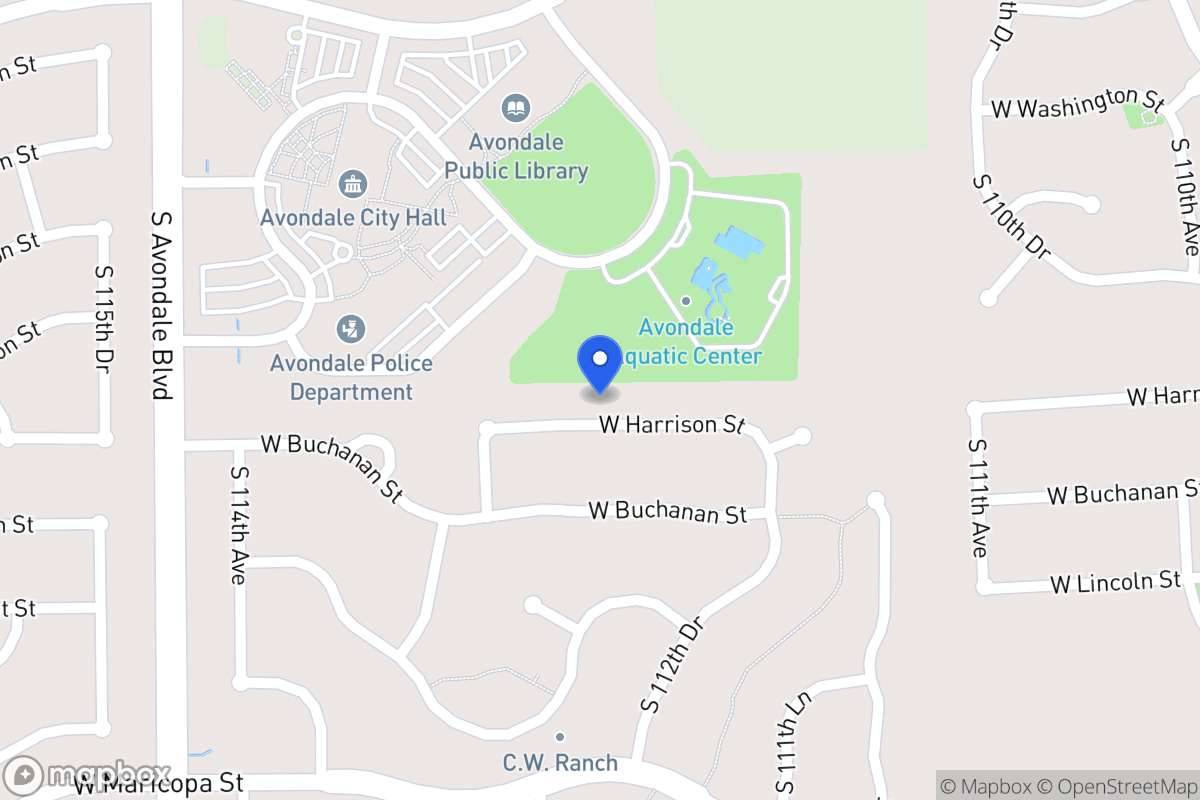 Map of 11302 W Harrison St, Avondale