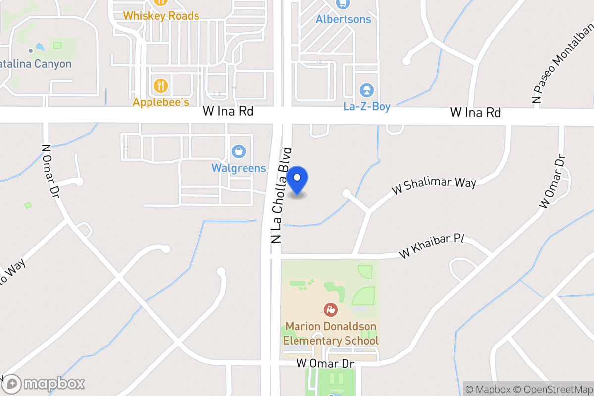 Map of Unincorporated Pima County, Unincorporated Pima County