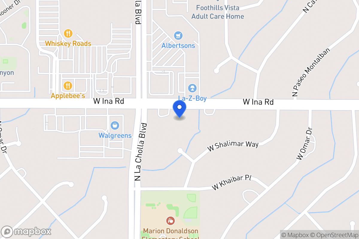 Map of 2035 W Ina Rd, Unincorporated Pima County