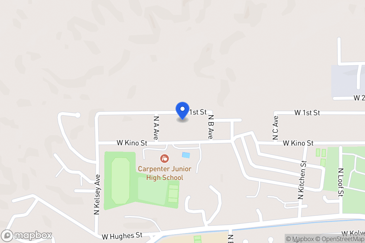 Map of W First St Nogales