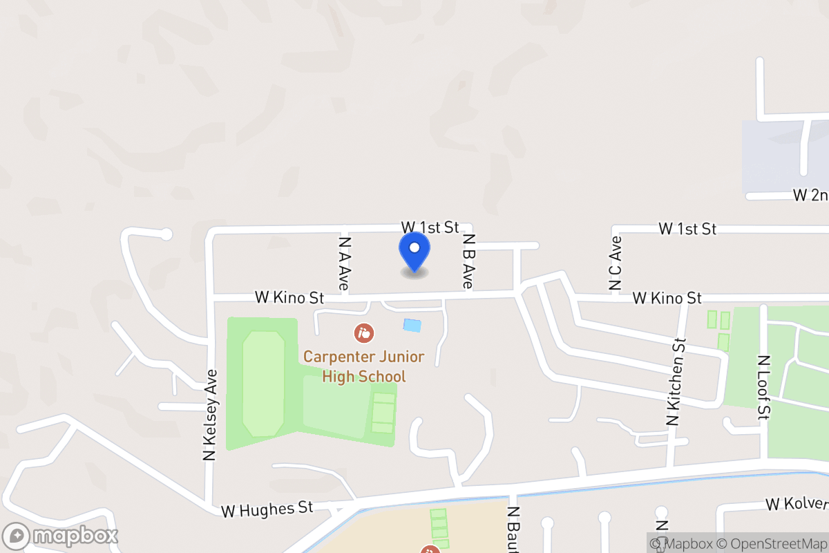 Map of W Kino St Nogales