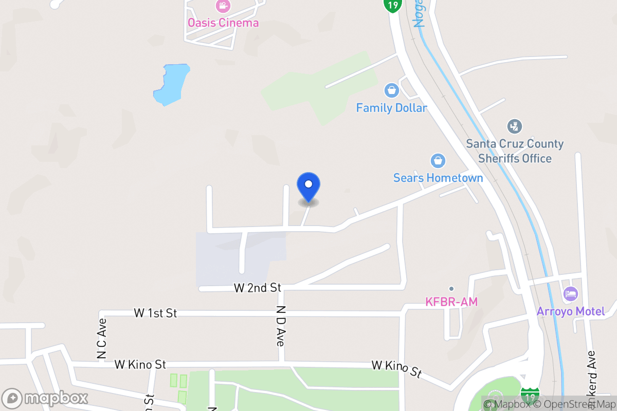 Map of 246 W 3rd St Nogales