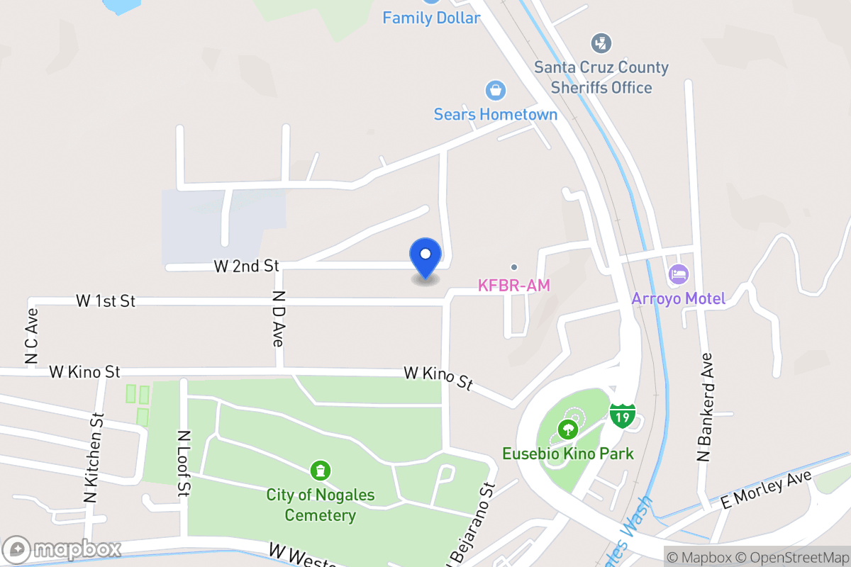 Map of 206 W First St Nogales