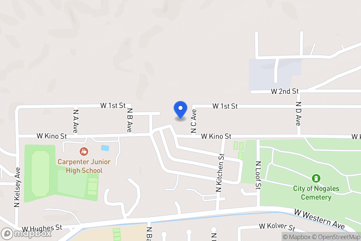 Map of 1065 N C Ave Nogales