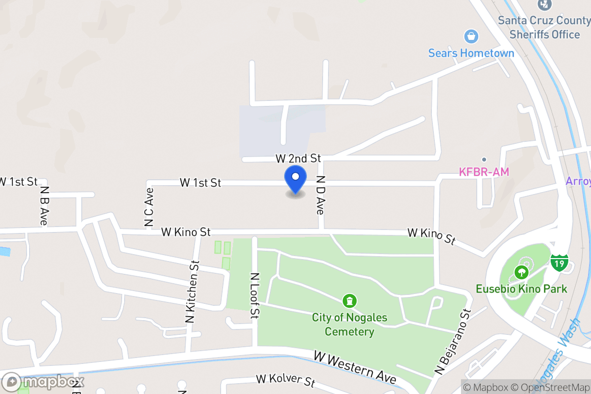Map of 269 W 1st St Nogales