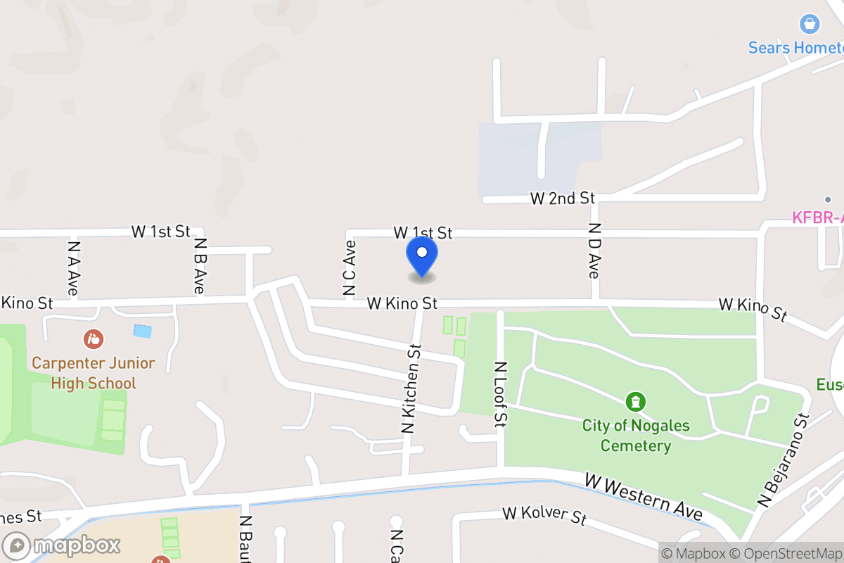 Map of 344 W Kino St Nogales