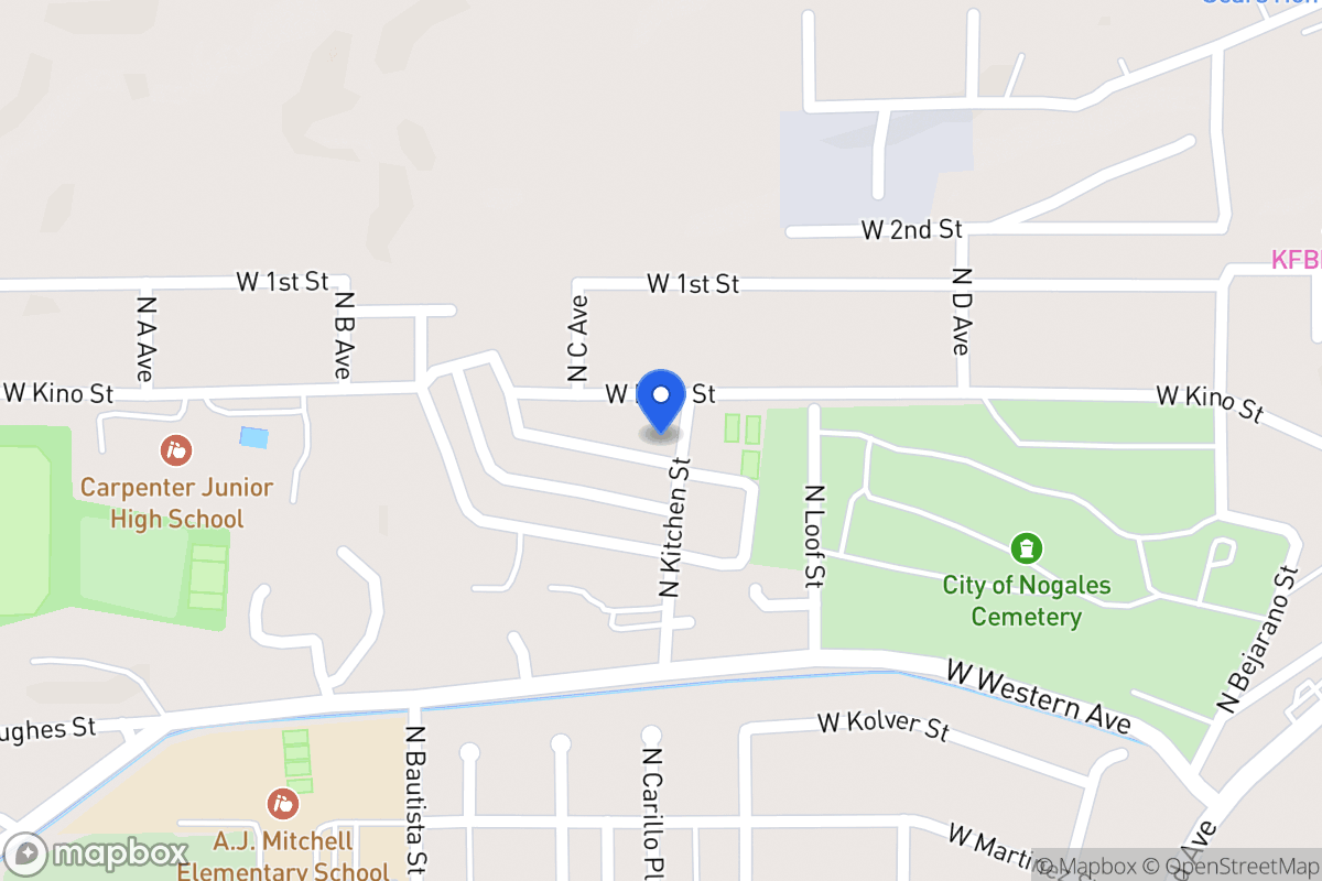 Map of 350 N Anza Dr Nogales
