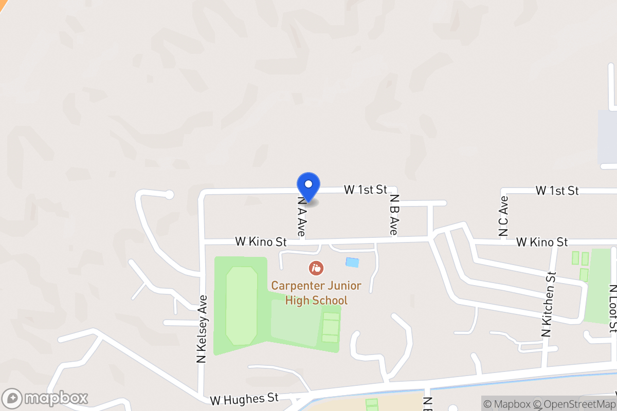 Map of 585 W First St Nogales