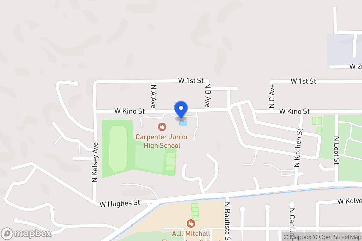 Map of 591 W Kino St Nogales