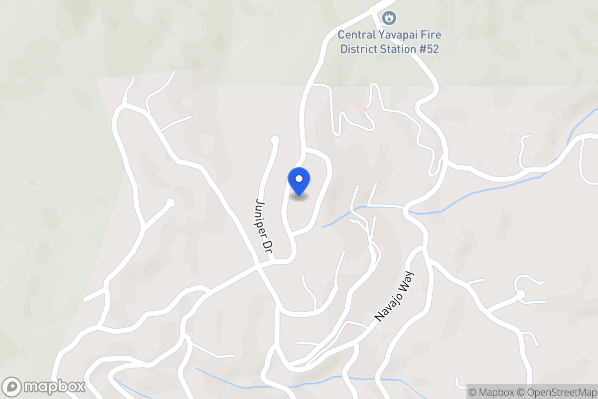 Map of 1357 N Skyline Dr, Prescott