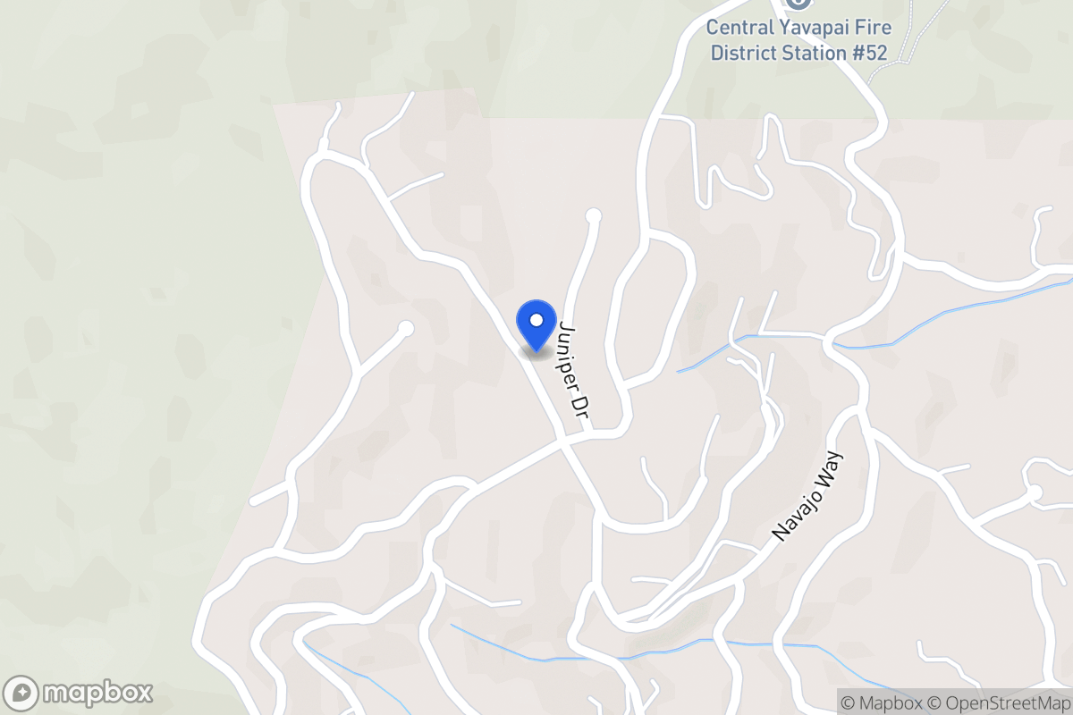 Map of 1346 Juniper Dr, Prescott