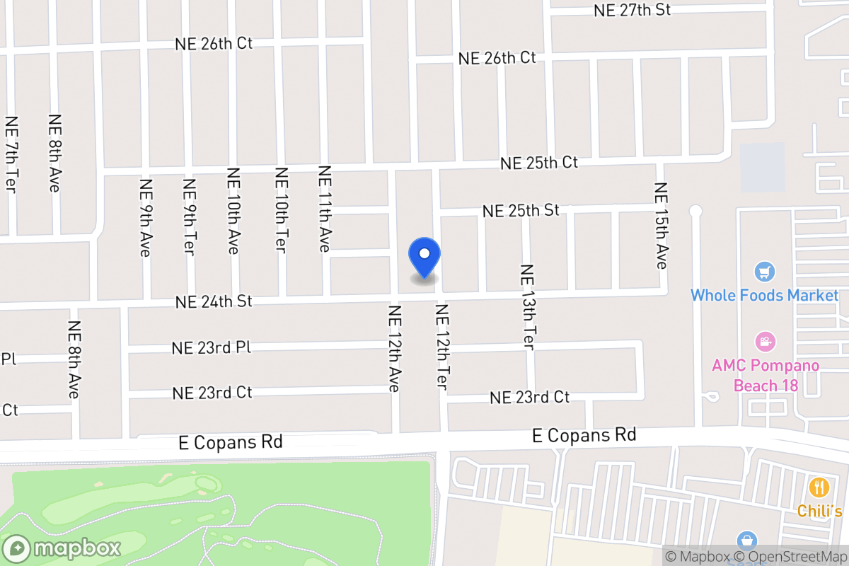 Map of 2417 Ne 12 Ter, Pompano Beach