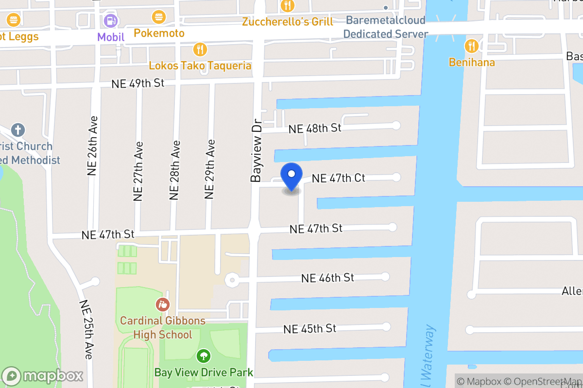Map of 3020 Ne 47 Ct, Fort Lauderdale