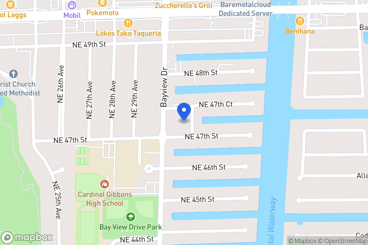 Map of 4711 Ne 30 Ter, Fort Lauderdale