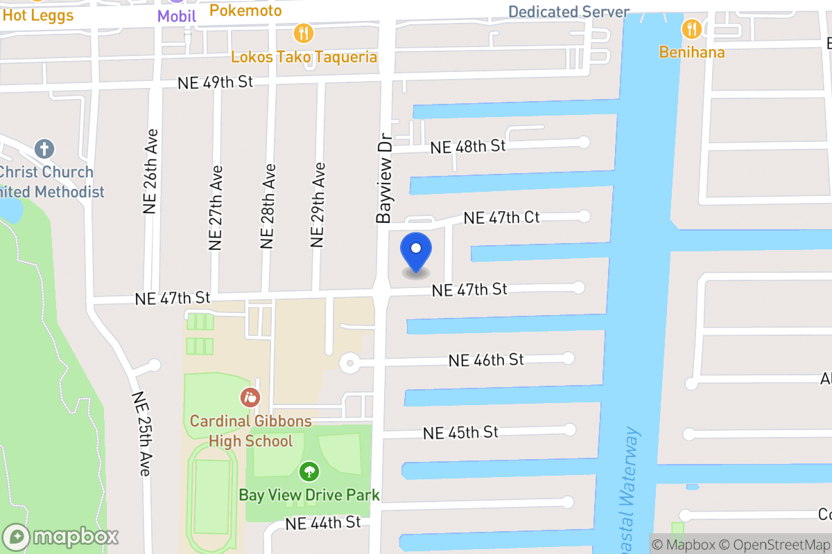 Map of 3011 Ne 47 St, Fort Lauderdale