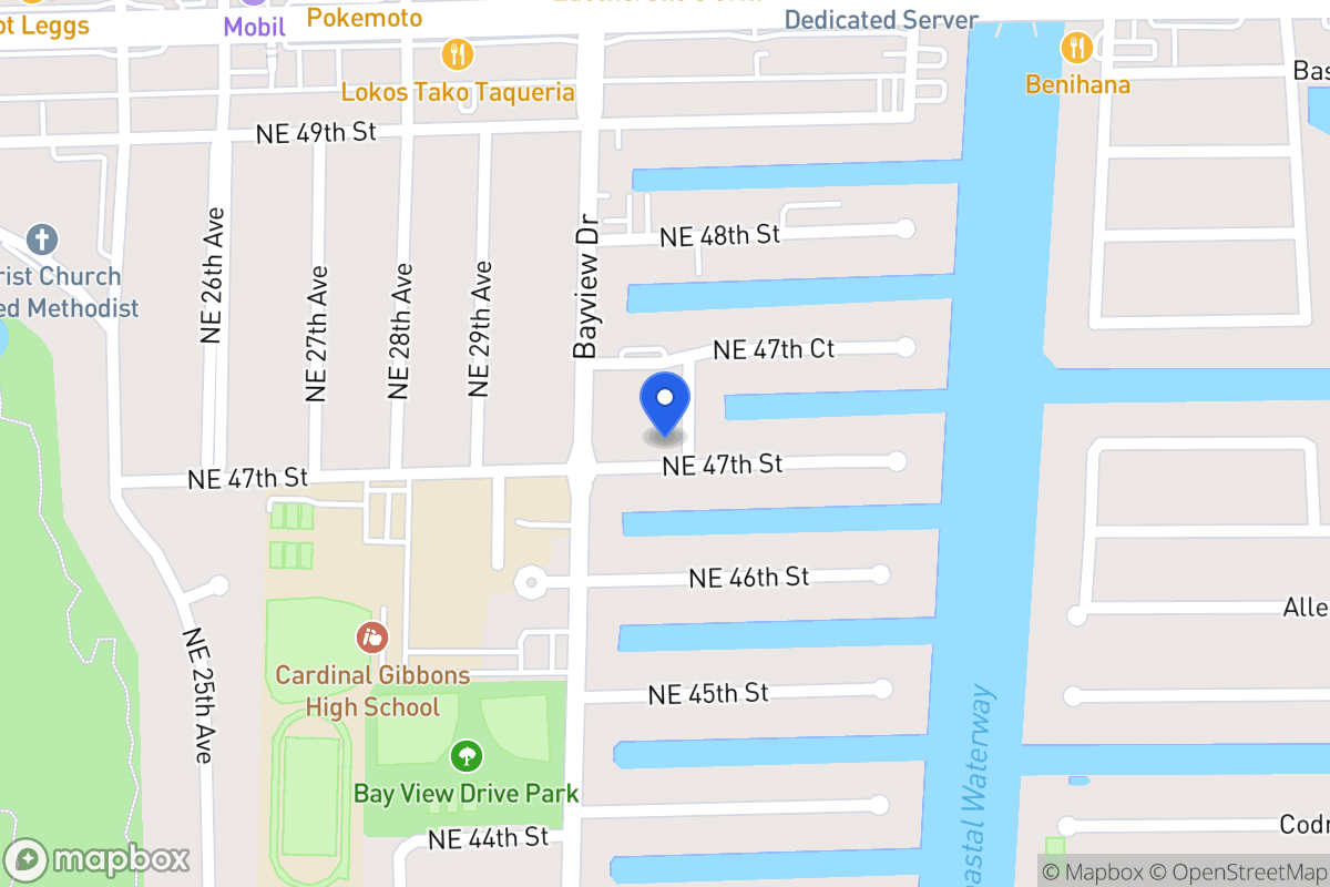 Map of 3021 Ne 47 St, Fort Lauderdale