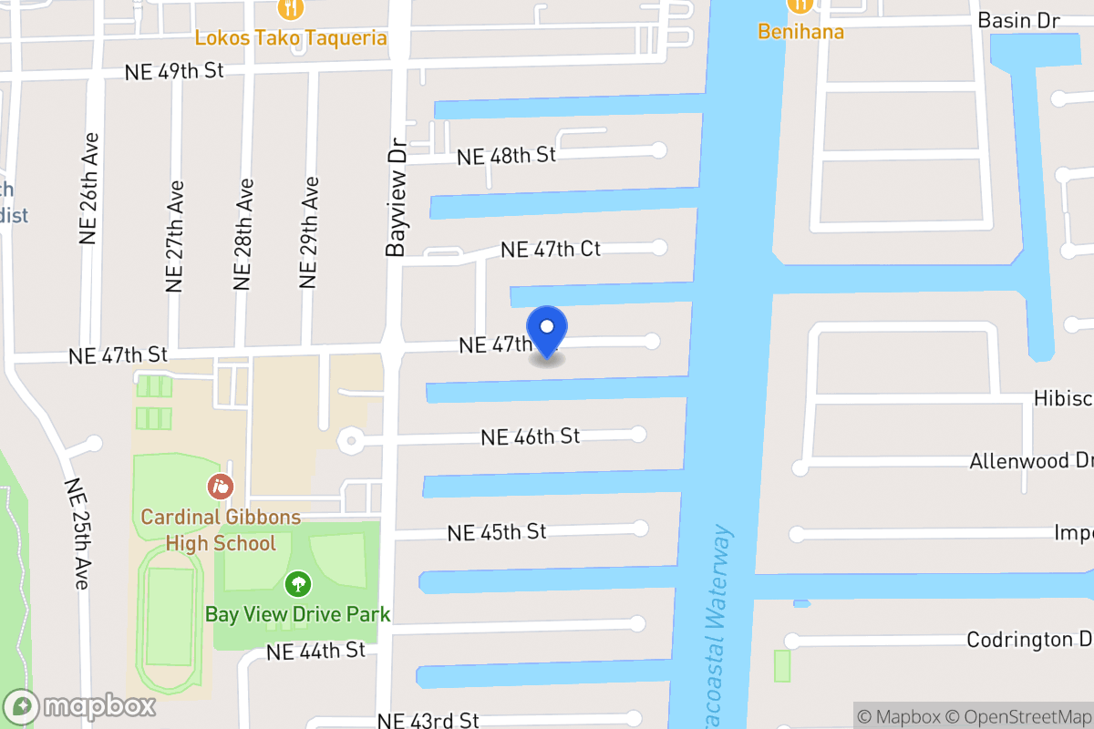 Map of 3060 Ne 47 St, Fort Lauderdale
