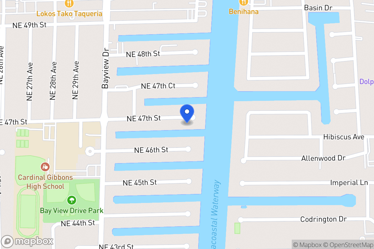 Map of 3100 Ne 47 St, Fort Lauderdale