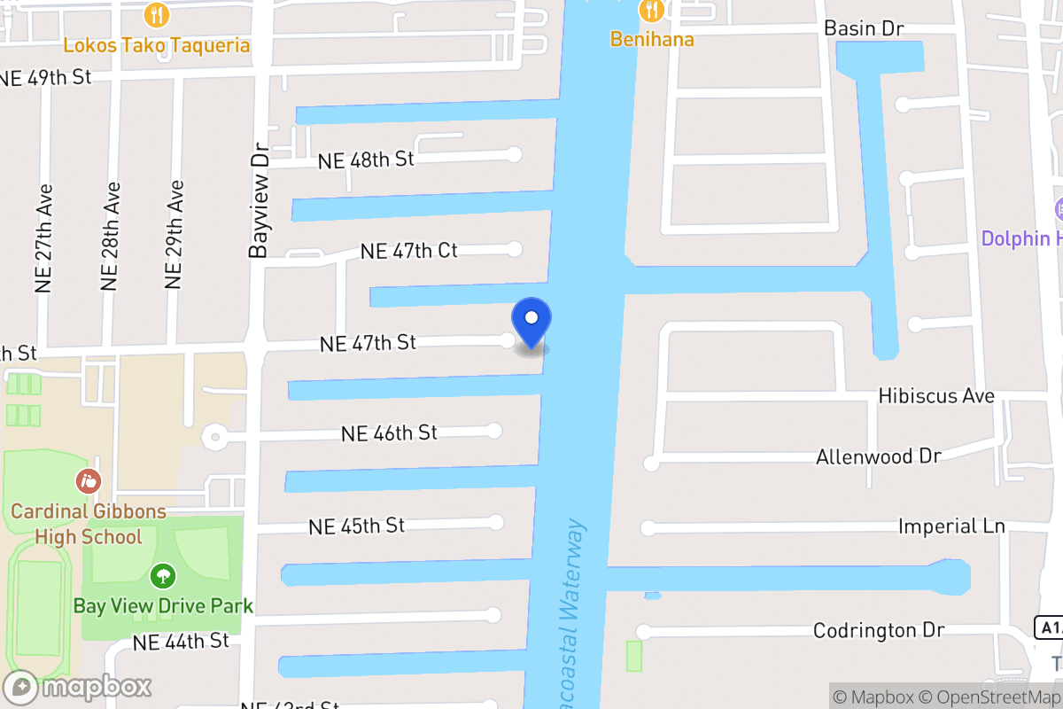 Map of 3120 Ne 47 St, Fort Lauderdale
