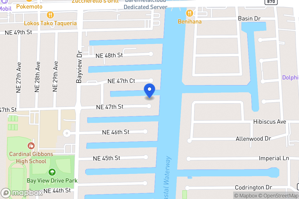 Map of 3101 Ne 47 St, Fort Lauderdale